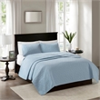 Olliix Madison Park Quebec Twin/Twin XL Coverlet Mini Set Cotton in Blue