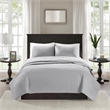 Olliix Madison Park Quebec Twin/Twin XL Coverlet Mini Set Cotton in Grey
