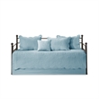 Olliix Madison Park Tuscany Daybed Daybed Cover Set Microfiber in Blue