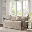 Olliix Madison Park Tuscany Daybed Daybed Cover Set Microfiber in Khaki