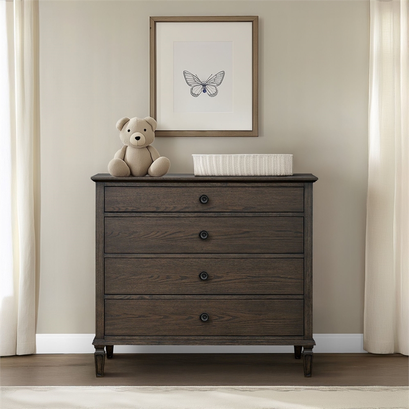 Olliix Madison Park Signature Victoria Dresser MDF/Wood in Antique Brown