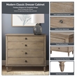 Olliix Madison Park Signature Victoria Dresser MDF/Wood in Reclaimed Grey