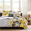 Olliix Intelligent Design Allison Twin XL Duvet Cover Set Polyester in Yellow