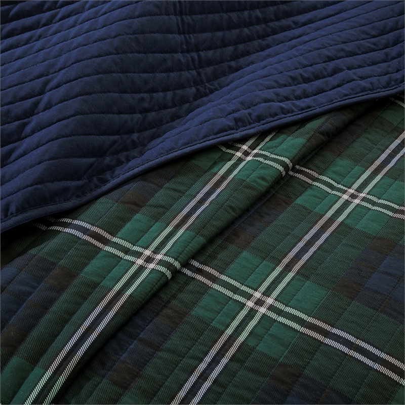 Olliix Intelligent Design Brody Full/Queen Quilt Set Cotton in Blue