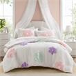 Olliix Intelligent Design Kids Gracie Full/Queen Duvet Mini Set in White/Purple