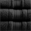 Olliix Madison Park Essentials Adrien 6-Piece Bath Towel Cotton in Black