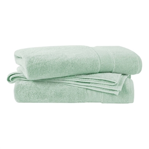 Olliix Madison Park Signature 800gsm 34x68&quot - 2PK Bath Towel Cotton in Seafoam