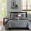 Olliix Intelligent Design Daryl Twin/Twin XL Comforter Set Polyester in Grey