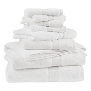 Olliix Madison Park Signature 800GSM 8-Piece Bath Towel Cotton in Taupe