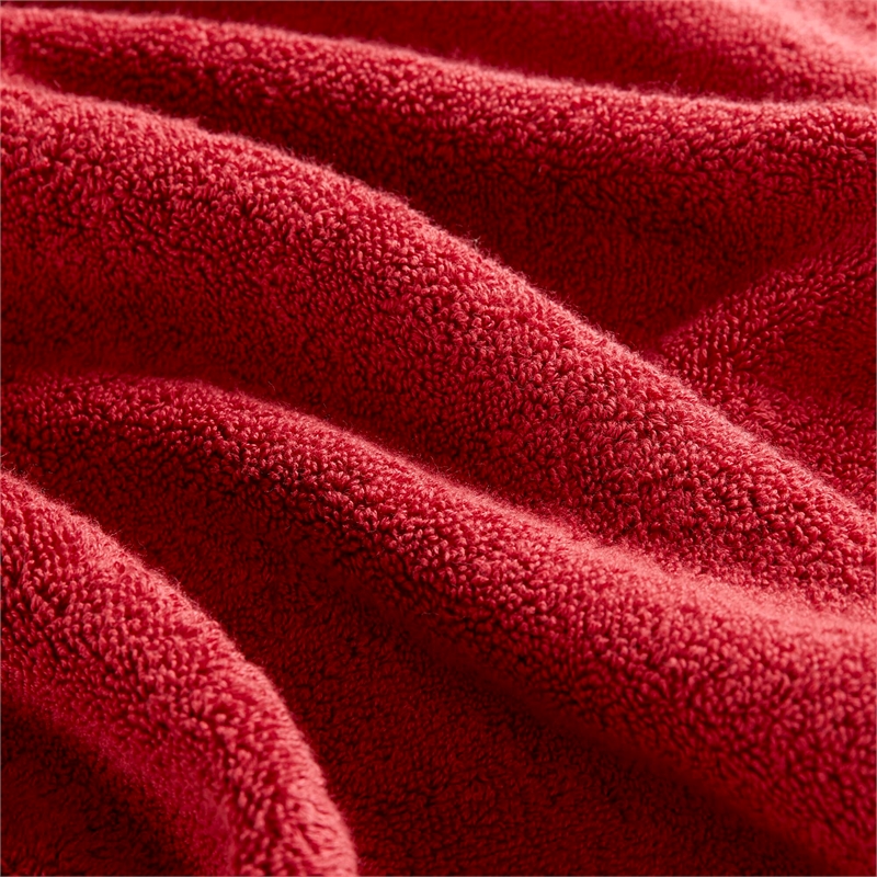 Olliix Madison Park Signature 800GSM 8-Piece Bath Towel Cotton in Bright Red
