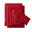 Olliix Madison Park Signature 800GSM 8-Piece Bath Towel Cotton in Bright Red