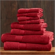 Olliix Madison Park Signature 800GSM 8-Piece Bath Towel Cotton in Bright Red