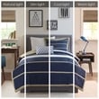 Olliix Intelligent Design Ashton Twin/Twin XL Comforter Set in Khaki/Navy