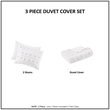 Olliix Intelligent Design Lucy Full/Queen Duvet Mini Set Polyester in Ivory