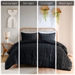 Olliix Intelligent Design Lucy Twin/Twin XL Duvet Mini Set Polyester in Black