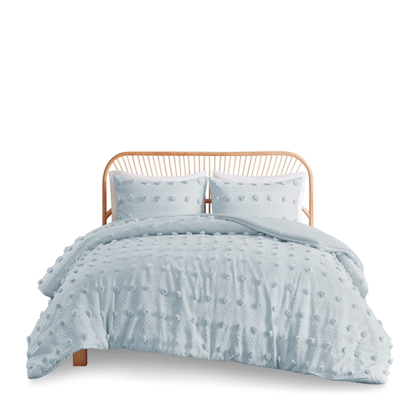 Olliix Intelligent Design Lucy Twin/Twin XL Duvet Mini Set Polyester in Blue