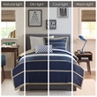 Olliix Intelligent Design Ashton Twin/Twin XL Duvet Cover Set in Khaki/Navy