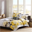 Olliix Intelligent Design Allison Full/Queen Duvet Cover Set Polyester in Yellow