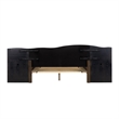 Olliix INK+IVY Clark Wood Queen Bed Frame With Nightstands in Dark Brown
