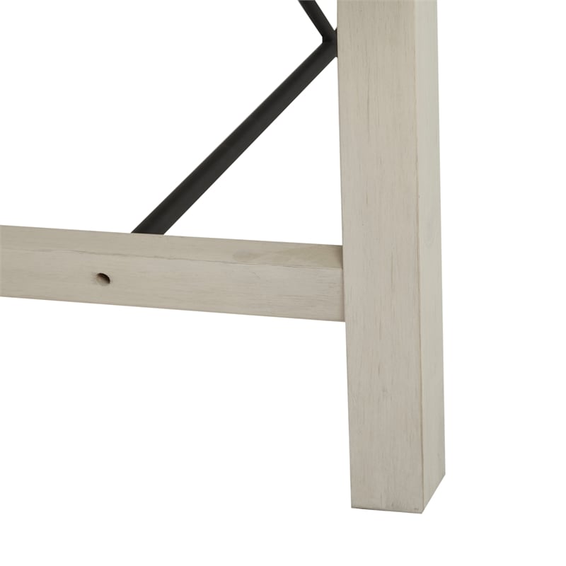 Olliix INK+IVY Sonoma 4-Piece Dining Set Wood/Fabric in Reclaimed White
