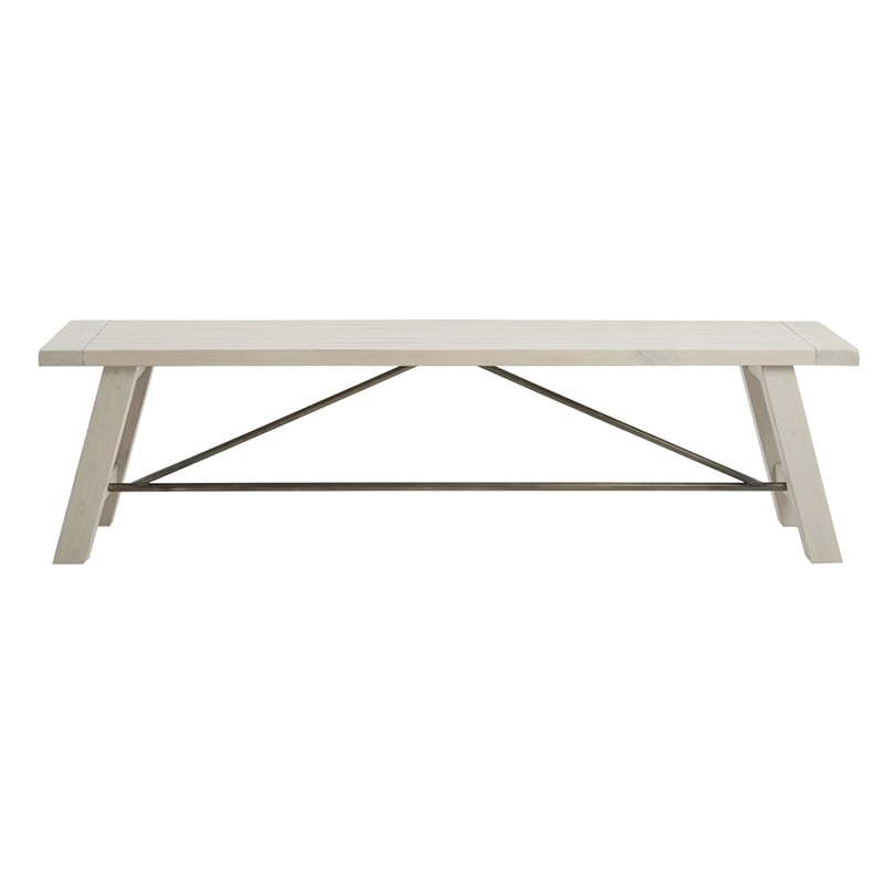 Olliix INK+IVY Sonoma 4-Piece Dining Set Wood/Fabric in Reclaimed White