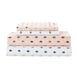 Olliix Intelligent Design Metallic Dot Full Sheet Set Microfiber in Blush/Gold