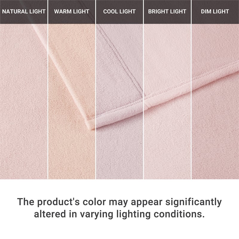 Olliix True North by Sleep Philosophy Micro Fleece Full Sheet Set in Blush