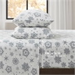 Olliix True North by Sleep Philosophy Micro Fleece King Sheet Set in Grey