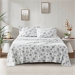 Olliix True North by Sleep Philosophy Micro Fleece King Sheet Set in Grey