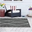 Olliix Madison Park Darya 8x10' Rug Polypropylene in Grey/White