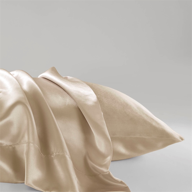 Olliix Madison Park Essentials Satin King 2PCS Pillowcase Polyester in Champagne