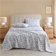 Olliix True North by Sleep Philosophy Cozy Flannel King Sheet Set in Toile