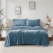 Olliix True North by Sleep Philosophy Soloft Plush Full Sheet Set in Blue