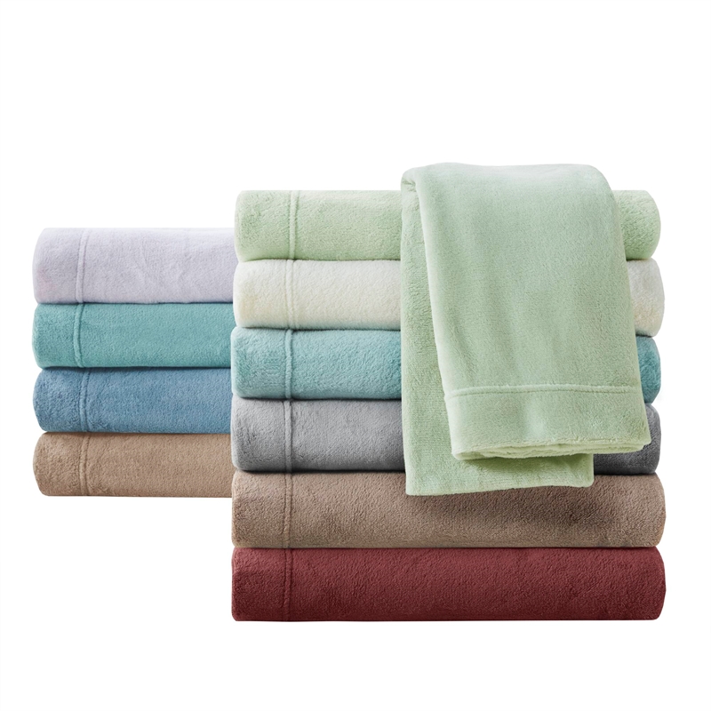 Olliix True North by Sleep Philosophy Soloft Plush King Sheet Set in Green