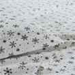Olliix Beautyrest Oversized Flannel Full Sheet Set in Black Snowflakes