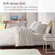 Olliix Intelligent Design Cotton Blend Jersey Knit Twin Sheet Set Cotton in Grey