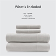 Olliix Intelligent Design Cotton Blend Jersey Knit King Sheet Set Cotton in Grey