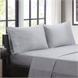 Olliix Intelligent Design Chevron Twin Sheet Set Polyester in Grey