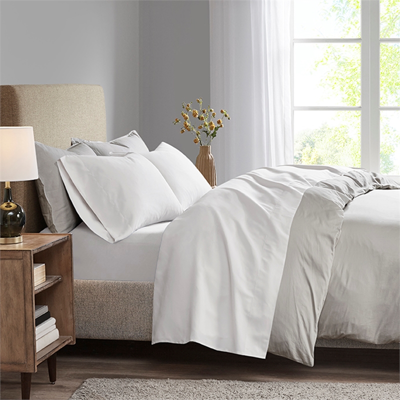 Olliix Madison Park 3M Microcell Full Sheet Set Polyester in White