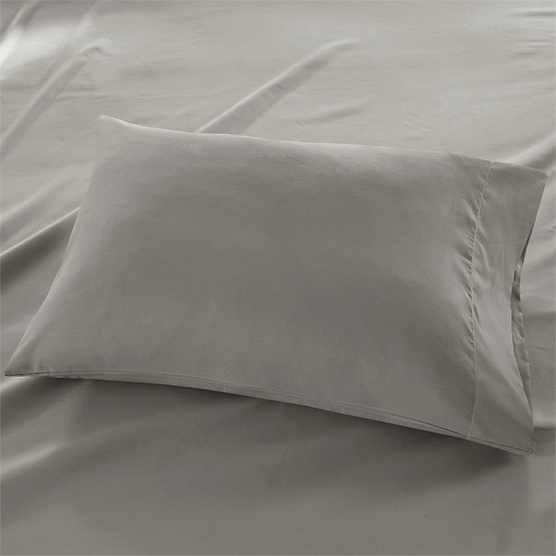 Olliix Madison Park 3M Microcell King Sheet Set Polyester in Grey