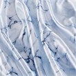 Olliix Madison Park Essentials Printed Satin Twin Sheet Set in Blue Marble