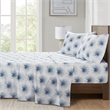 Olliix Madison Park Essentials 200 Thread Count Printed King Sheet Set in Blue