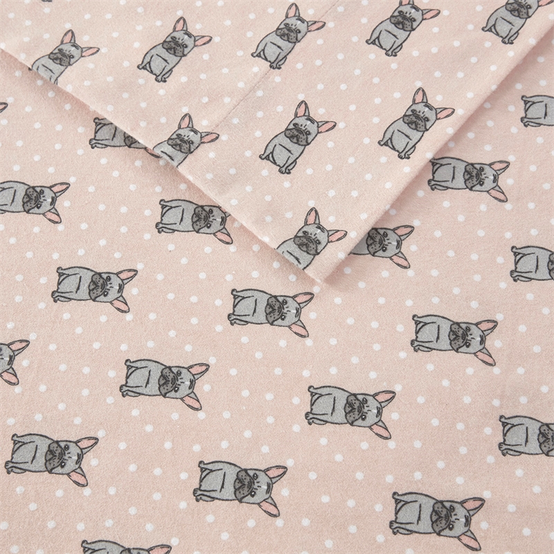 Olliix True North by Sleep Philosophy Cozy Flannel King Sheet Set in Pink