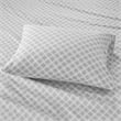 Olliix True North by Sleep Philosophy Cozy Flannel King Sheet Set in Grey Geo