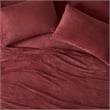 Olliix True North by Sleep Philosophy Soloft Plush Twin Sheet Set in Burgundy