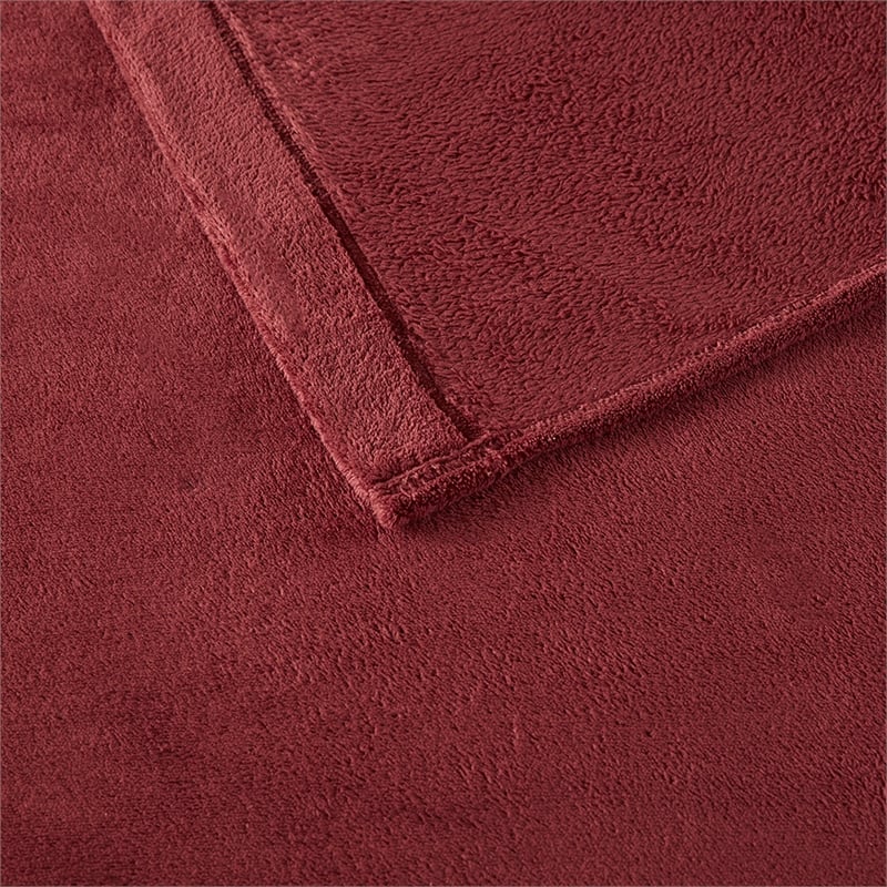 Olliix True North by Sleep Philosophy Soloft Plush King Sheet Set in Burgundy