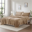 Olliix True North by Sleep Philosophy Soloft Plush Twin Sheet Set in Taupe