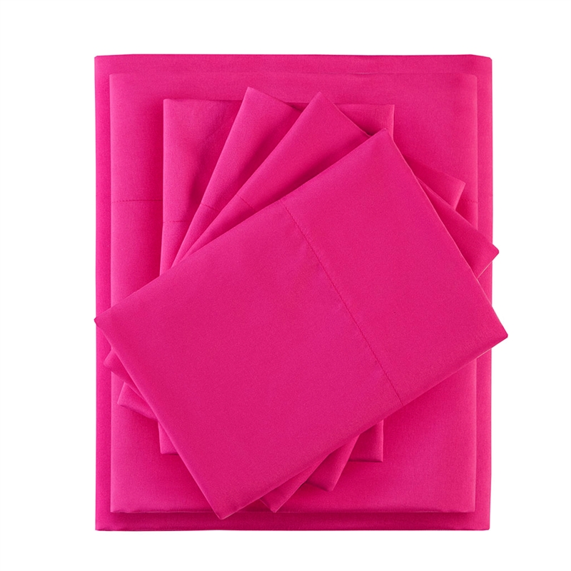 Olliix Intelligent Design Microfiber Full Sheet Set Microfiber in Pink
