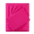 Olliix Intelligent Design Microfiber Full Sheet Set Microfiber in Pink