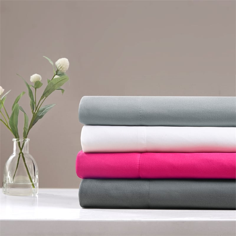 Olliix Intelligent Design Microfiber Full Sheet Set Microfiber in Pink